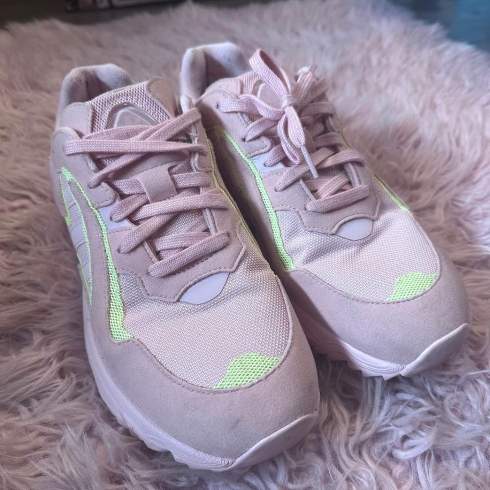 Adidas Yung 96 Chasm Torsion Sneakers Pink / Yellow Colorway - Picture 3 of 6